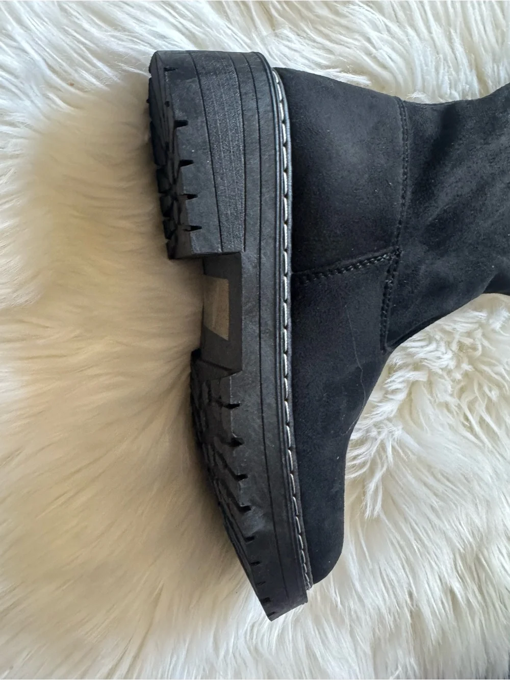 Sugar Black Over-The-Knee Platform Boots